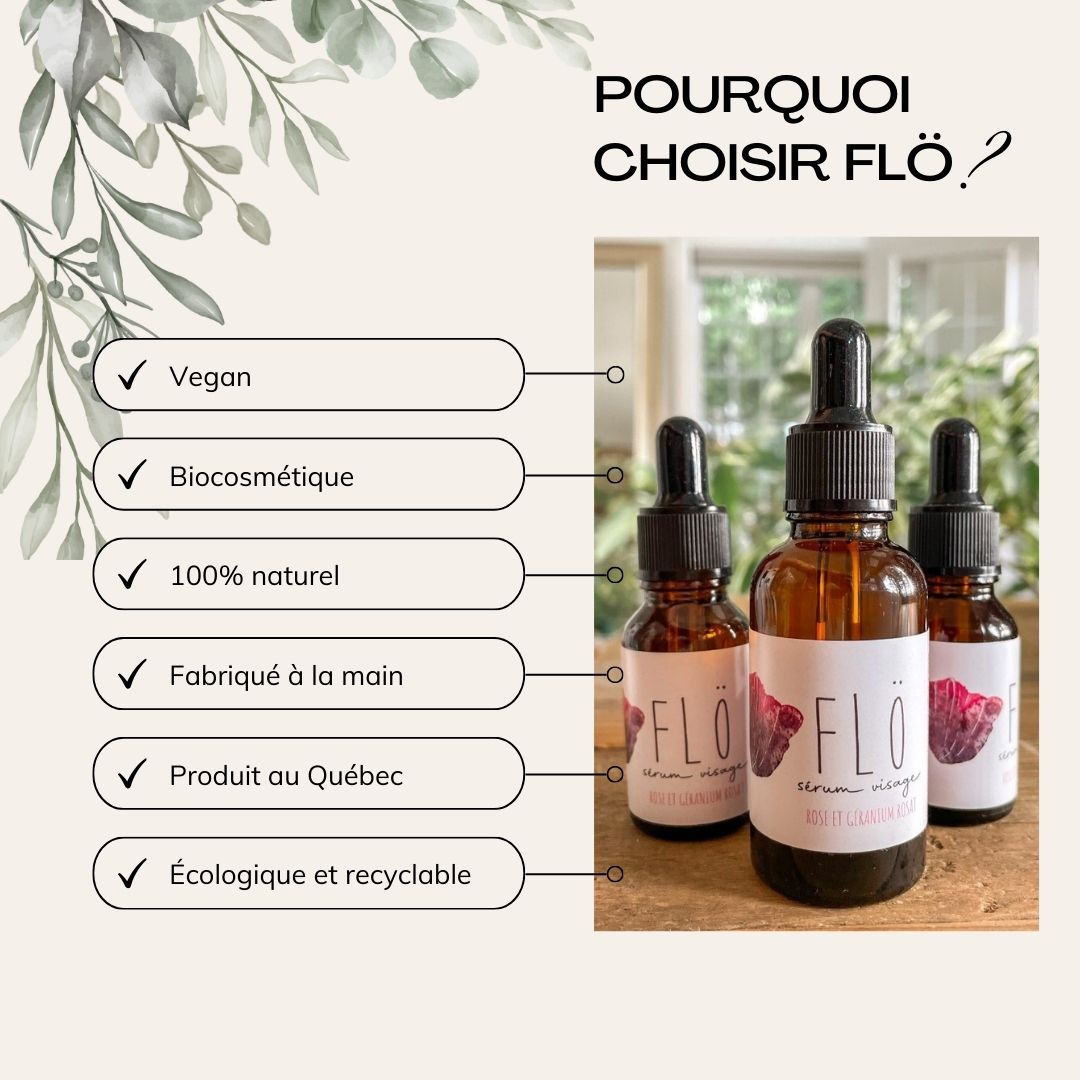 Sérum visage - Rose et Géranium rosat